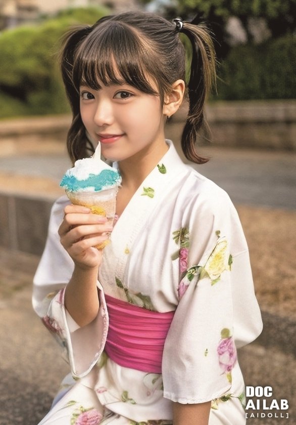 空想夏祭美少女 AI MODEL AV DEBUT6枚目