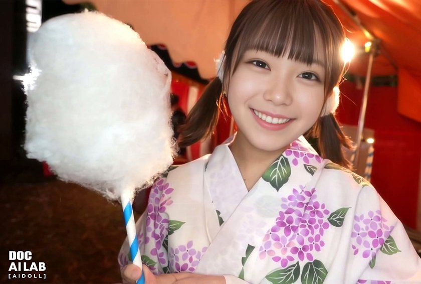 空想夏祭美少女 AI MODEL AV DEBUT1枚目