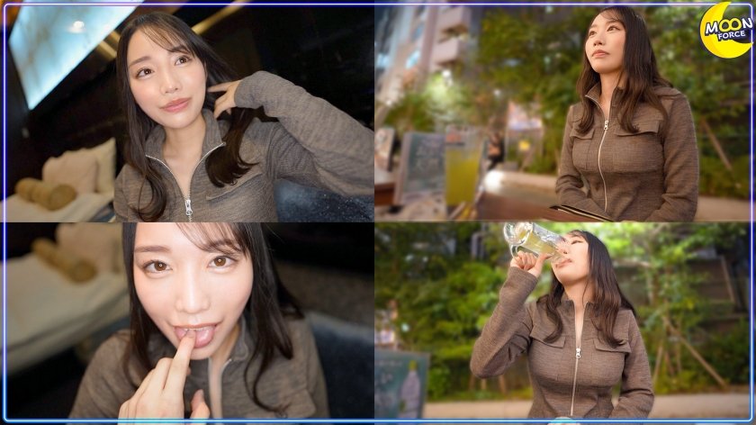 美巨乳すぎるオレの溺愛カノジョ×久々デートの〆はやっぱりラブホ！→上着のジッパーおろせば奇麗すぎるおっぱいがボロンっ→相性も締まりも抜群なオレ専用マ●コに中出し！激甘注意な特濃イチャラブSEX！【つきね(アパレルショップ店員)】1枚目