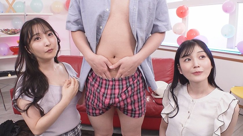 素人参加型モニタリング！ママ友同士の逆3P筆おろしゲーム かすみ&もも3枚目