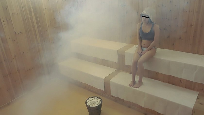 絡みつくような男のキモい舌や滾る肉棒が玉汗美肌にねっとりまとわりつく【汗だくサウナ女子とトリップ性交秘蔵映像流出⑤名 #02】3枚目