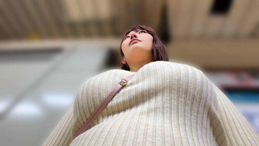 【デカパイスラ女子】#ネバネバ粘着追跡#ストラップ喰い込む巨乳観察#乳汚し12枚目