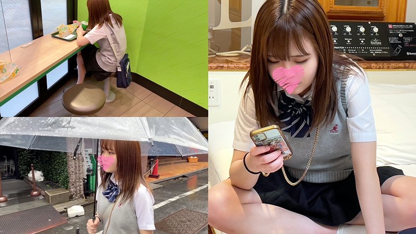 激レア【個人撮影】国宝級H乳のグレーパンツちゃん_初の中出しまで決められちゃう映像1枚目