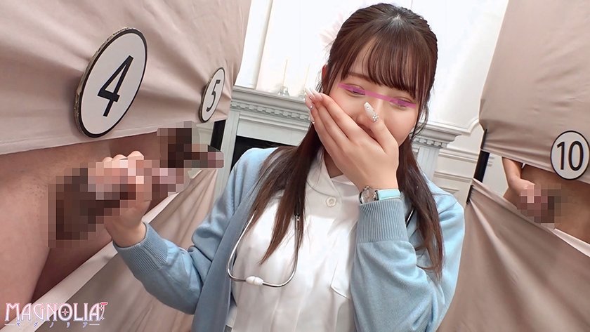 『心優しいナースがズラりと並んだチ○ポから手コキで担当患者のチ○ポ当てに挑戦！！』極上BODYナースが立ち並ぶ数多のチ○ポを触診検査…からの突然のデカチンぶっこみで「ダメ！ダメ！」連呼の本気絶頂中出し交尾！【街角素人モニタリング♯ひなこ♯24歳】8枚目