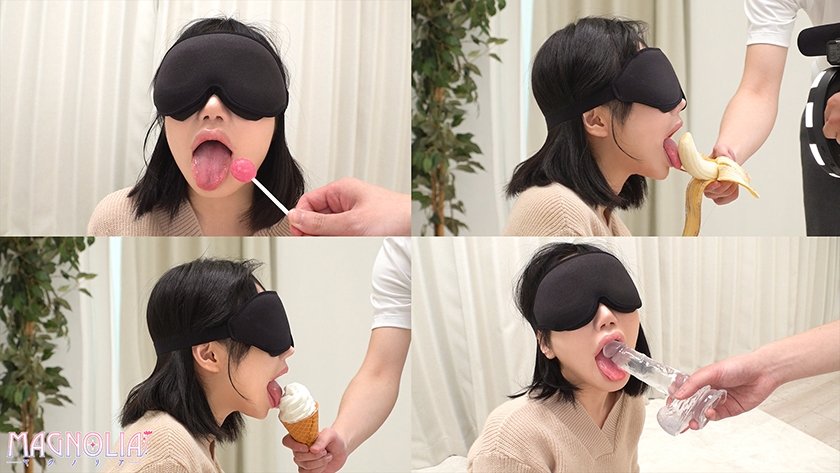 『唇美人な女子大生限定！！お口の中身を当ててみて？』舌が長～い元気っ娘 JDが目隠しして色んな物を食感テイスティング…突然現れたデカチンに大興奮しながら下のお口でもジュボジュボ人生初の中出し生ハメックス♪【街角素人モニタリング♯りさ】1枚目