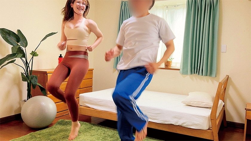 出張パーソナルトレーニングインストラクター盗撮デカチンSEX中出し交渉 しずな&えま4枚目