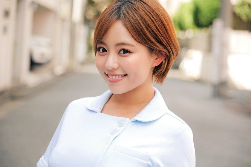 現役ナースが連続射精チャレンジに挑戦！白衣の下に隠された母性たっぷりのマシュマロおっぱいで金玉空っぽになるまで抜きまくり！たくさん喘ぎ感じる姿に赤面発情！そのまま天使のおま○こにも生挿入&連続中出しSEX！！さらさん みつきさん1枚目