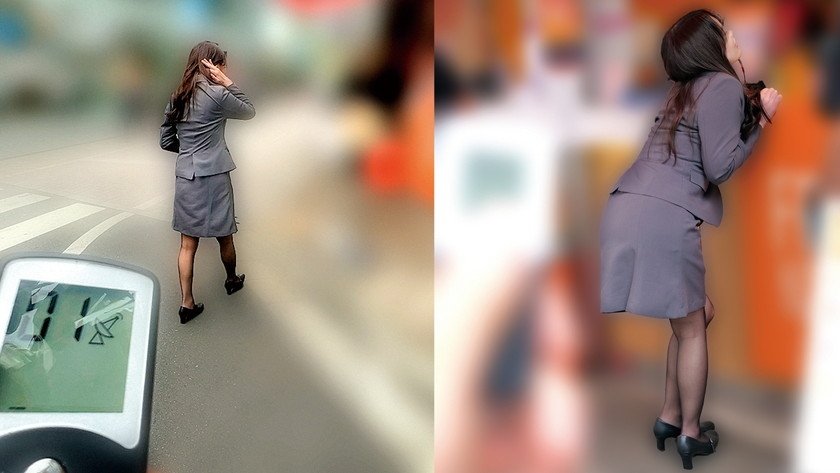 リモコンバイブお散歩 人混みの中でビクビク絶頂数十回 なみさん(28才)/るいささん(28才)6枚目