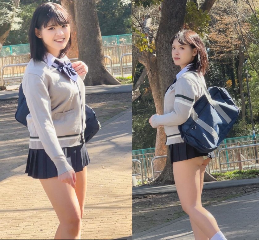 街中ミニスカ観察 パンティワカメちゃん状態の2名 YちゃんとAちゃん7枚目