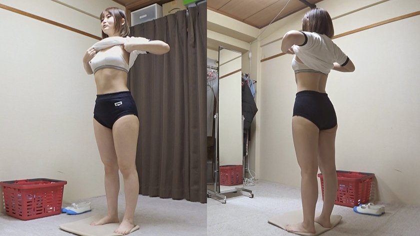 音琴るい ムチムチ美尻 神体育着 美少女やぽっちゃり娘らにピチピチ体育着を着せ、ハミパン、ムレムレワレメを毛穴まで見えるほどの超ドアップ接写！さらに尻コキ、着衣お漏らし放尿や体育着ぶっかけ等体育着好きに送る完全着衣フェチAV1枚目