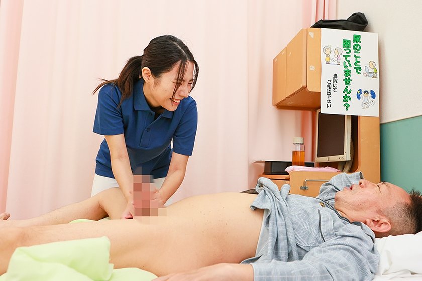 尿もれ改善トレーニング中に美人理学療法士がおっぱいを押しつけてくるので勃起が止まらない(10)1枚目