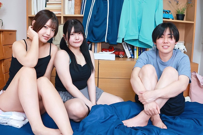彼女と顔もカラダもそっくりな双子の妹ちゃんはSEXも似てるのか3P姉妹丼で確かめてみた！1枚目