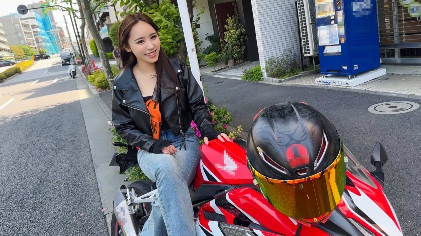 バイクが相棒、スタイル抜群爆美女。サバサバクールな女の理性崩壊、生ハメSEXでイキまくる!1枚目
