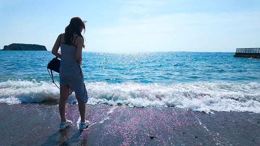 りん(25)ノーパン美女とイチャイチャ温泉SEX10枚目