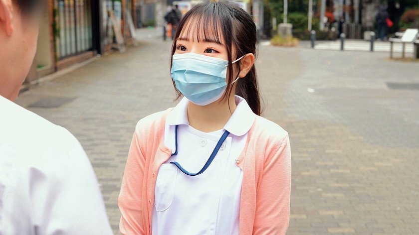 マジ白衣の天使な可愛いナースさん！「早漏に悩む童貞君の暴発改善のお手伝いしてくれませんか？」男性器慣れしているようで意外とウブな看護師さんが早漏すぎる童貞君にムラムラ膣キュンしちゃって生中出し筆おろしSPECIAL！9枚目