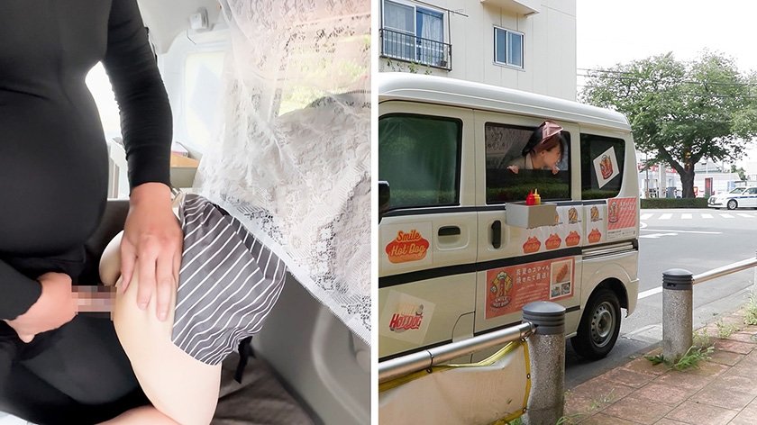 人気 AV 女優が挑戦！イカサレ屋台の中で 潮吹きながらホットドッグ売ってください！ 逢月ひまり5枚目