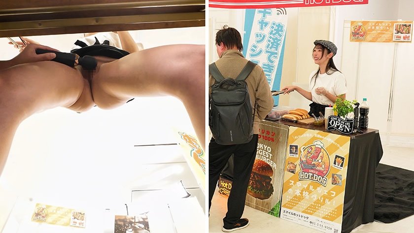 【配信限定】人気 AV 女優が挑戦！商業スペースでイカサレホットドッグ販売！ 小野坂ゆいか 望月つぼみ9枚目