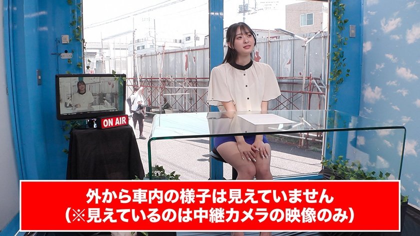 マジックミラー号アナウンサー志望のインテリ女子大生限定 女子アナ実況チャレンジ屋外特設ビジョンに中継しながら潮吹きナマ放送13枚目