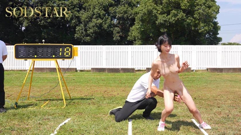 宮島めい 初めての全裸スポーツテスト12枚目