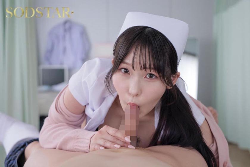 【完全主観】入院患者の性欲を360度全方位腰クネピストンで処理してくれる馬乗り騎乗位ナース 新川空3枚目