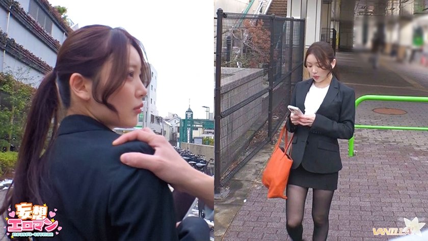 【美少女たちを肉棒で取り締まる歩きスマホ監視員】(1)アプリでお勉強中の美形社長令嬢を取り締まり！(2)地図を見ながら外回り中の関西弁OLを取り締まり！(3)大好きな彼氏とメッセ中の爆乳女子を彼氏の前で取り締まり！【妄想エロマン#あおい&さな&みな】10枚目