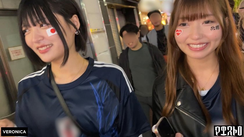 ゴールイン！美少女サポーター達とスタジアム外で秘密のオフサイド！【みゆ/ゆみ/れい/りん】Ver.みゆ&ゆみ2枚目