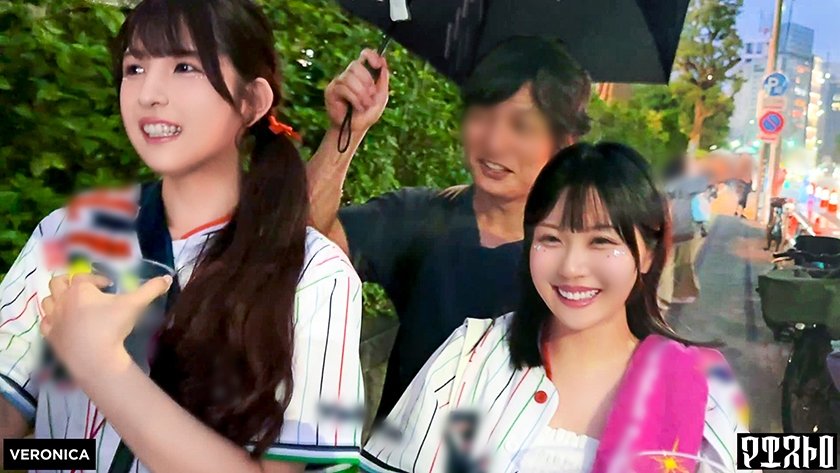 ホームラン！野球観戦美少女ファン達と自宅で秘密のナイトゲーム！【こいろ/もか/まゆ/みずき】Ver.こいろ&もか1枚目