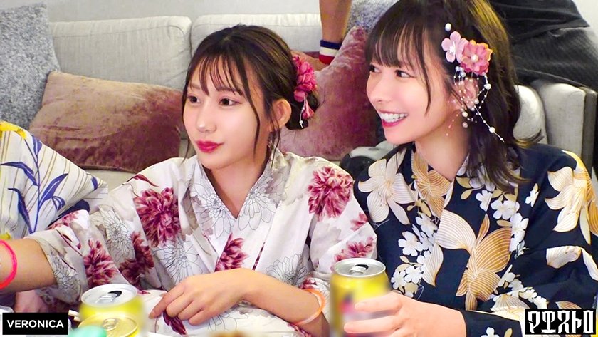 浴衣美女たちをナンパで納涼祭！盛り上がって疲れ切ったカラダに男達が群がって集団SEX！？【るる/ゆい/あかり/ひなこ】Ver.るる&ゆい1枚目