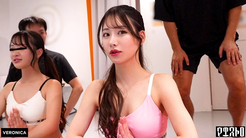 スタイル抜群で美意識高めの美女達と大乱交！汗香るピッチピチのレッスン着のまま生ハメ中出しSEX！【ひかる/かほ/りお/りん】Verりお&りん1枚目